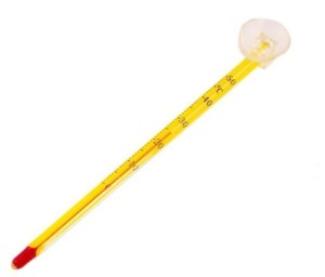 Termometr szklany cienki Jeneca do akwarium