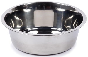 Miska metalowa nierdzewna dla psa tradycyjna 0,45 l