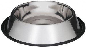 Miska metalowa dla psa na gumie 2,7 l VM-2500