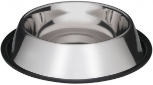 Miska metalowa dla psa na gumie 1,8 l VM-2500